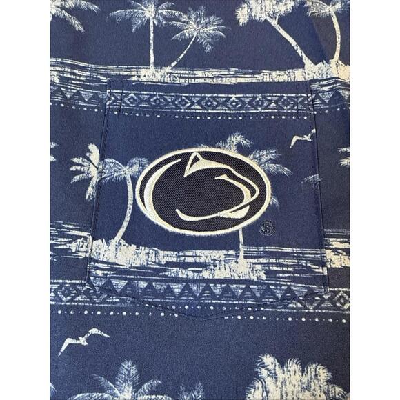 Chiliwear Other - NEW Chiliwear Medium PENN State College BlueShort Sleeve Button Down NWT